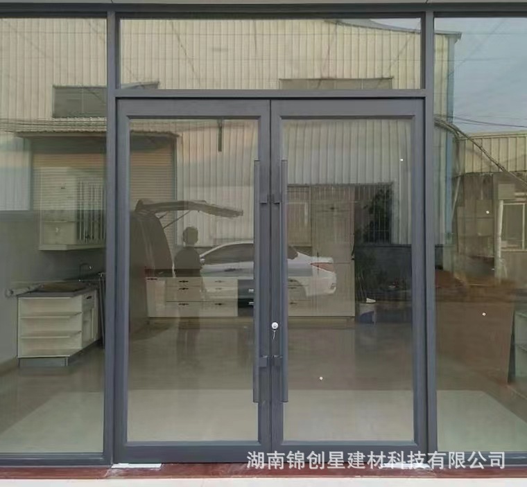 Customized aluminum alloy doors and windows, shops, fast food restaurants, KFC doors, aluminum alloy KFC sliding doors, swing doors