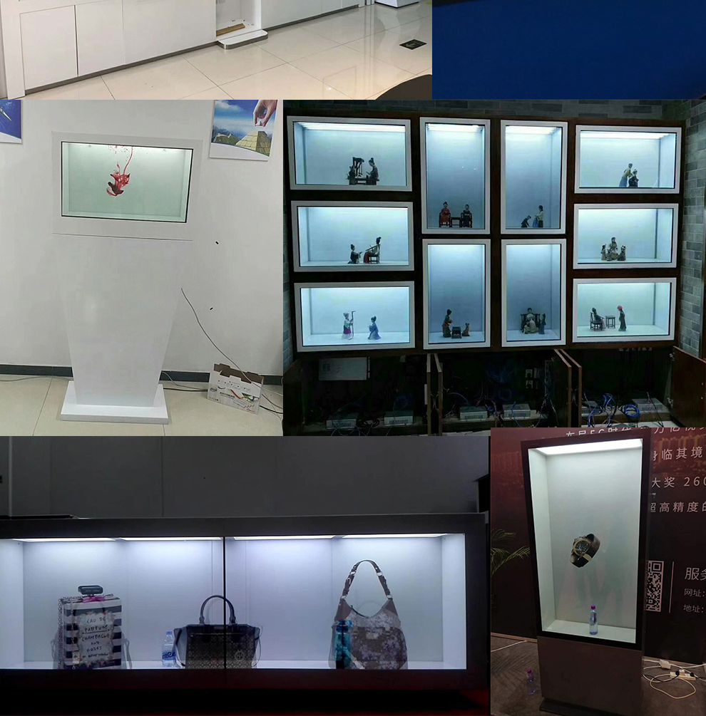 Shundarong Technology LED transparent screen display screen, high-definition transparent display cabinet, Kadifu brand