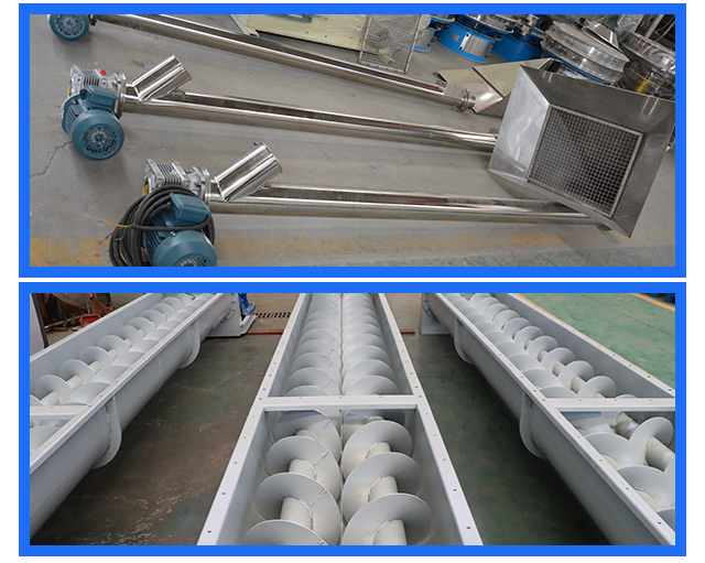 Hengyu Chemical uses a 5-meter U-shaped screw conveyor with a sealed, wear-resistant, and durable groove type U-shaped screw feeding machine