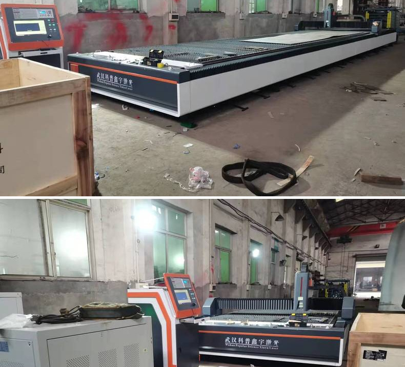 6600W aluminum alloy cutting CNC automatic dual platform closed belt down exhaust system fiber laser cutting machine