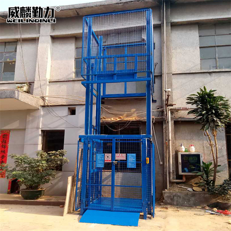 Weilin Qinli Guide Rail Electric Elevator Customized Vertical Top Lifting Platform