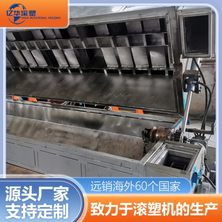 烘箱摇摆滚塑机 塑料箱体制造 硅酸铝纤维保温层 变频调速主轴转动