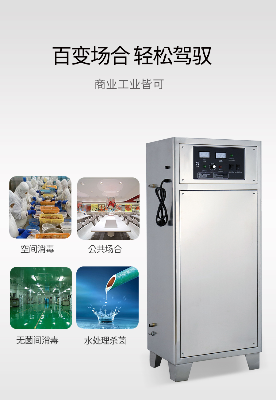 YT-018-100A ozone generator 100g oxygen source ozone disinfection machine water-cooled ozone machine