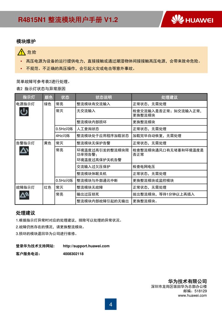 Huawei R4815N1 communication power supply high-efficiency rectification module 1000W high-power 48V15A high-efficiency module in stock