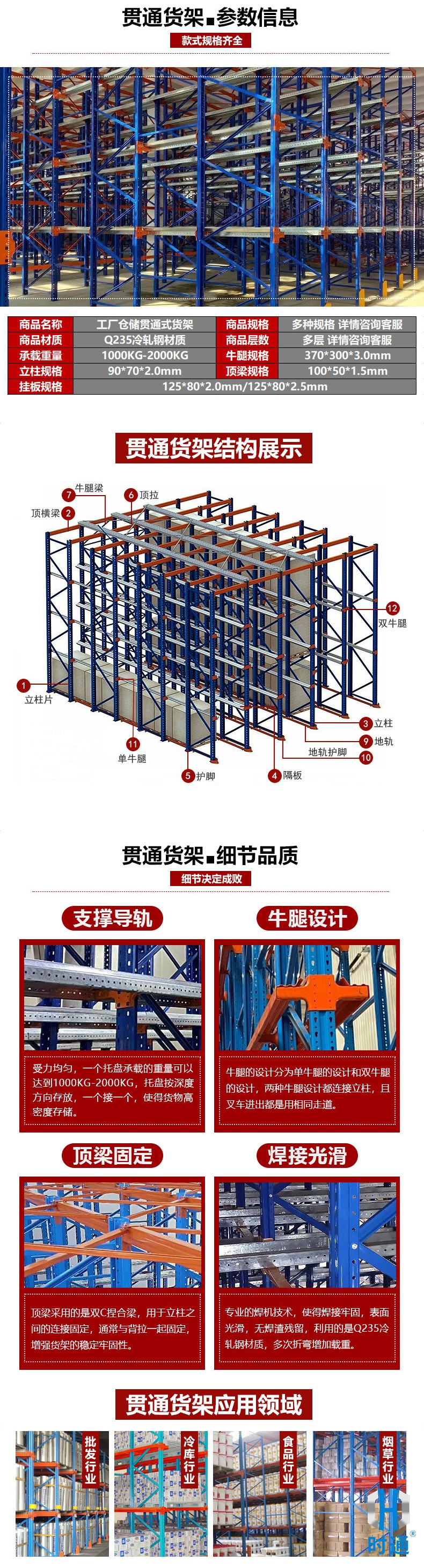 Customized Wholesale of Cross Beam Storage Display Shelves for High Level Load Bearing Racks Entering the Three-dimensional Warehouse through the Time Pass