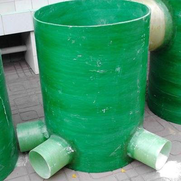 Fiberglass inspection well municipal engineering corrosion-resistant buried pipe fittings, sewage shaft, water and rainwater well, high-temperature resistance