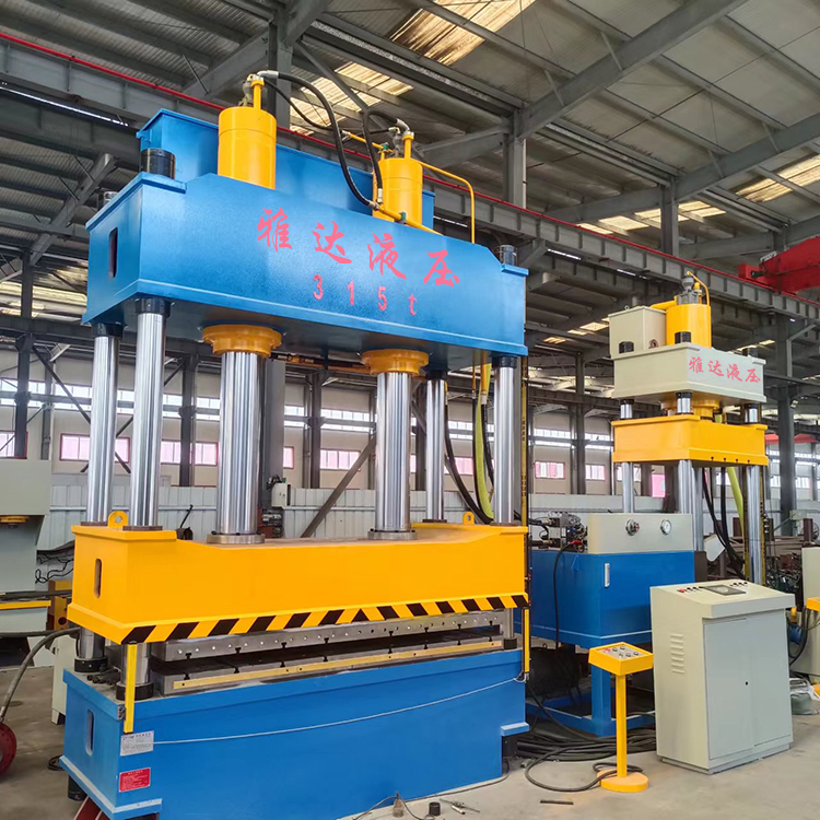 315 ton four column hydraulic press in stock, leakage plate, manhole cover, cable trench cover, forming oil pressure press, customizable