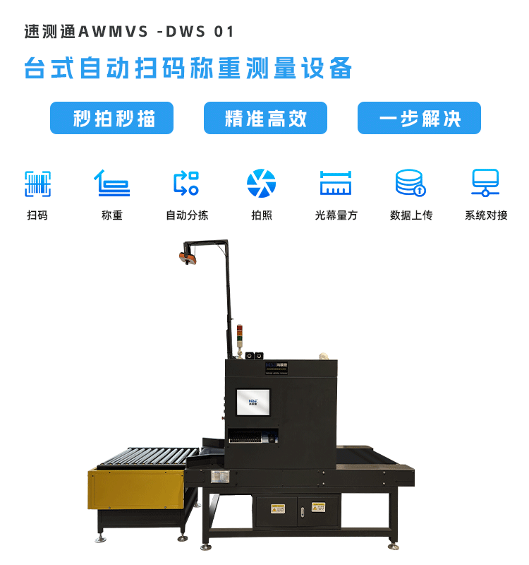 Fully automatic sorting machine DWS sorting equipment assembly line volume measurement E-commerce express automatic sorting Hongshunjie