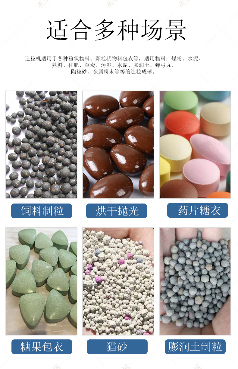 Stainless steel round pot granulator laboratory powder granulator chocolate film automatic coating machine