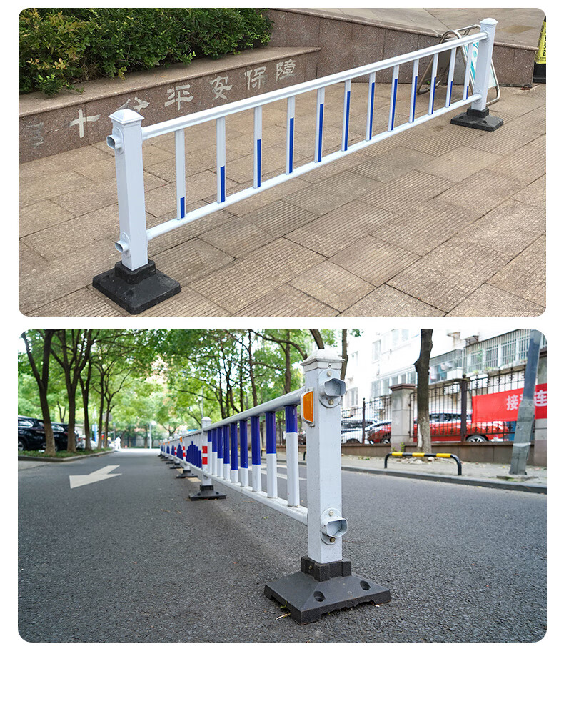 Hezhongjing style guardrail, municipal isolation guardrail, zinc steel hot-dip galvanized traffic anti-collision barrier, pedestrian and vehicle diversion barrier