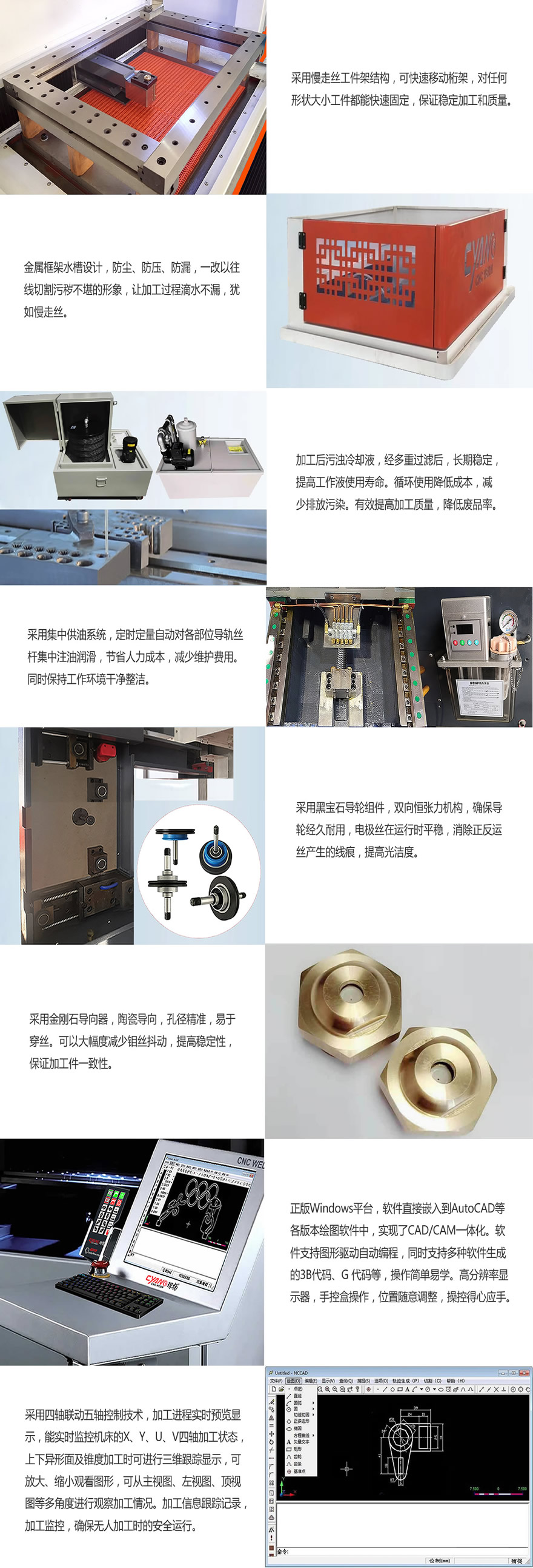 The closed-loop control of the Chenyang 650AC servo wire cutting machine tool can replace some slow wire cutting processes