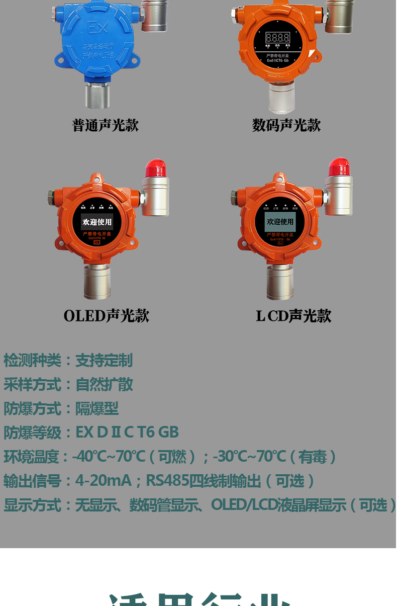 Chenjing Direct Supply Toxic Gas Detection Alarm Carbon Dioxide Detection Alarm Real time Detection on Site