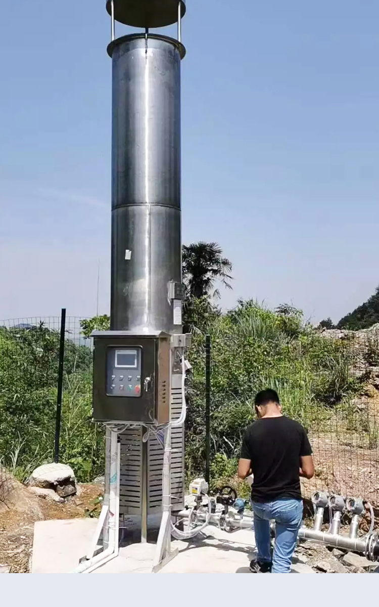 Landfill biogas torch Hongshuo breeding farm internal combustion biogas discharge equipment Garbage landfill biogas combustion torch