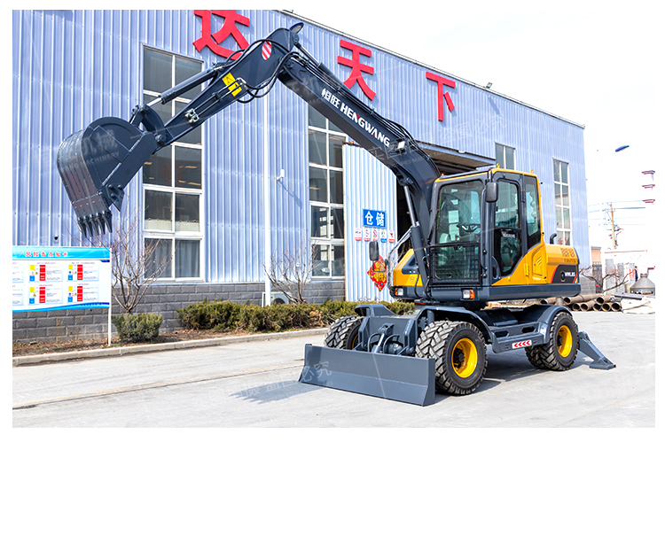 85 wheeled excavator with easy replacement of various accessories for excavator ground crushing/grabbing machines