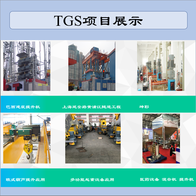 TGS Tekos D77, R77, DF77 reducer model principle with motor motor transmission equipment