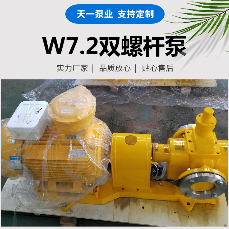 W7.2 Double Screw pump Horizontal screw marine pump Delivery pump Long term supply to Tianyi Pump