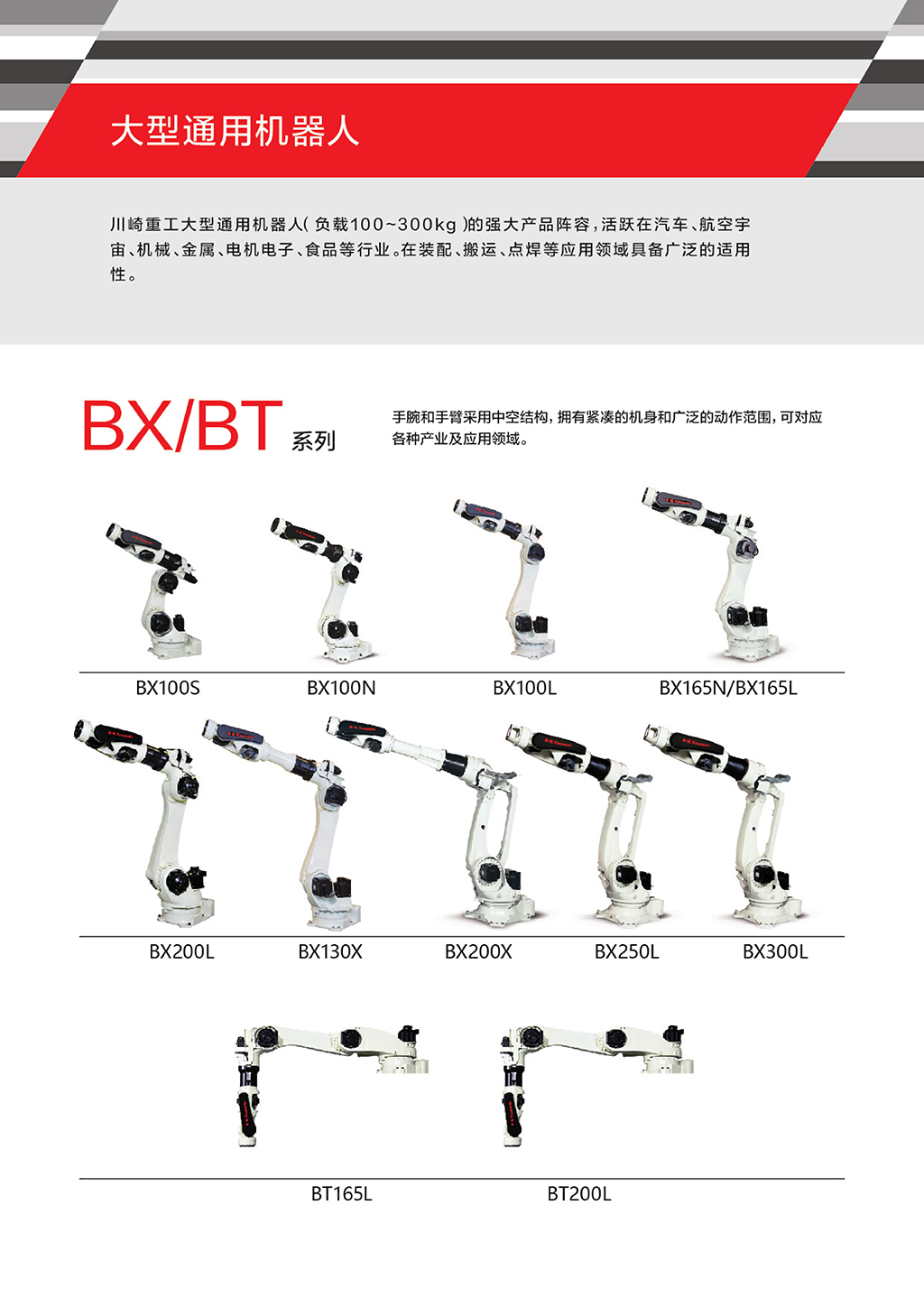 川崎机器人BX100S