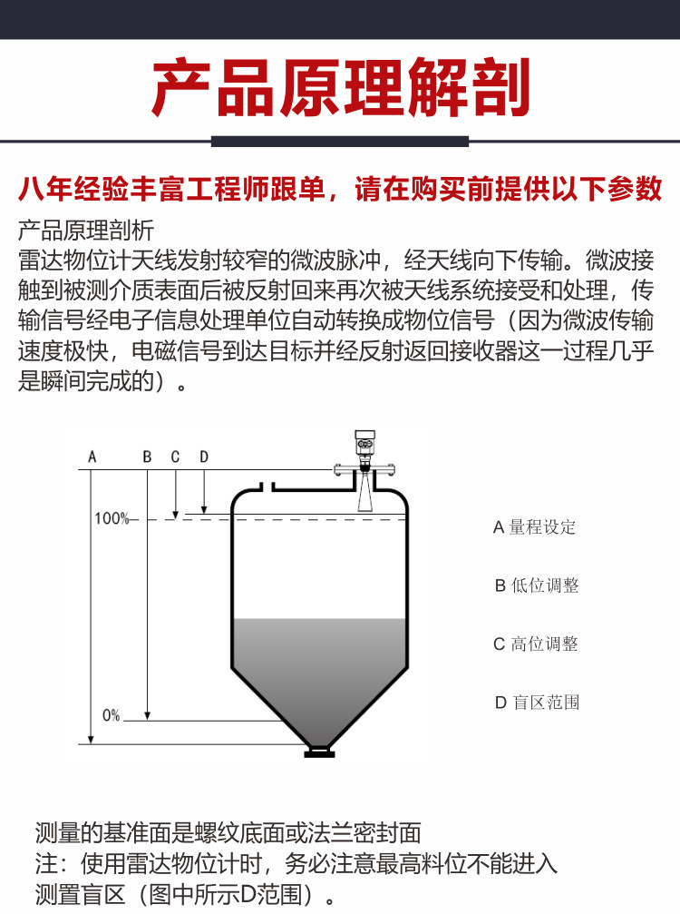 Changhui Instrument Intelligent High Frequency Radar Level Meter Material Level Meter Explosion proof Chemical River Water Level Meter Manufacturer