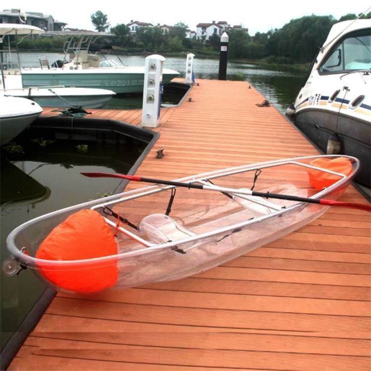 PC Transparent Boat Canoe Scenic Area, Park, Online Popular Tourism Resort, Polycarbonate Boat