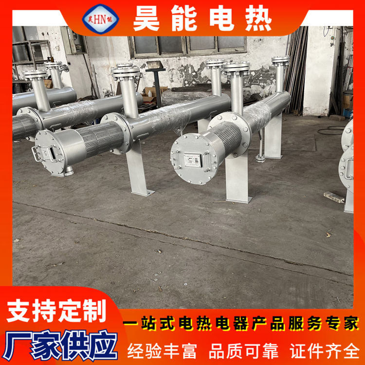 Industrial horizontal pipeline heating equipment with diverse specifications for flue gas and exhaust gas treatment heaters supports customization