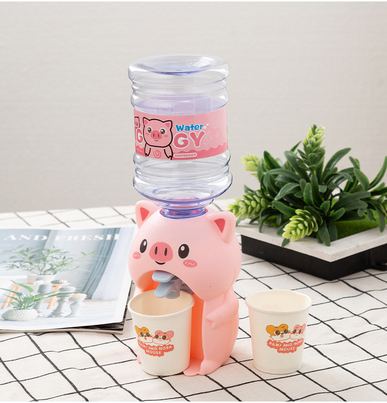 Piggy Tiktok same children's mini Water dispenser toy boys and girls funny drink machine 381