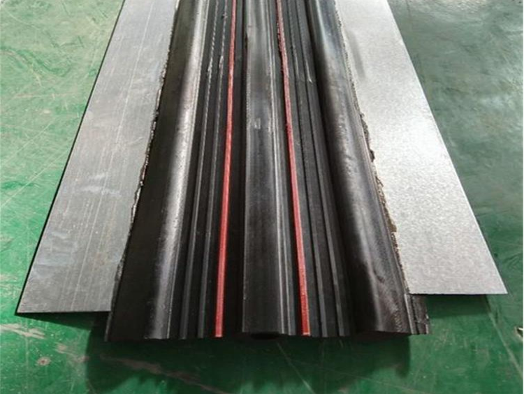 Steel edge rubber waterstop, specification and model 300, 350, 400 wide chloroprene rubber, EPDM material