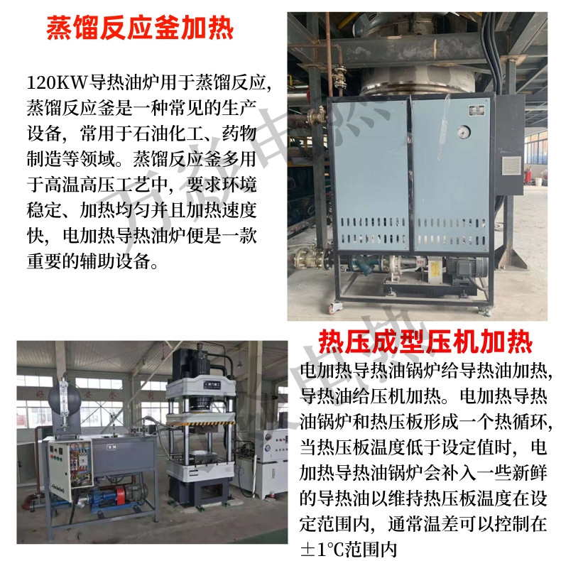 Electric heating thermal oil furnace Industrial oil furnace Boiler non-woven fabric heater Circulating oil temperature electric boiler
