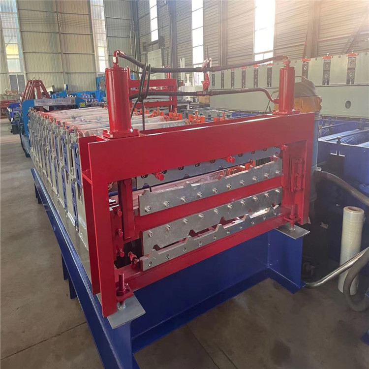 Fully automatic 840-900 double-layer color steel tile equipment, manufactured by Longxing with a dual purpose high-speed tile pressing machine