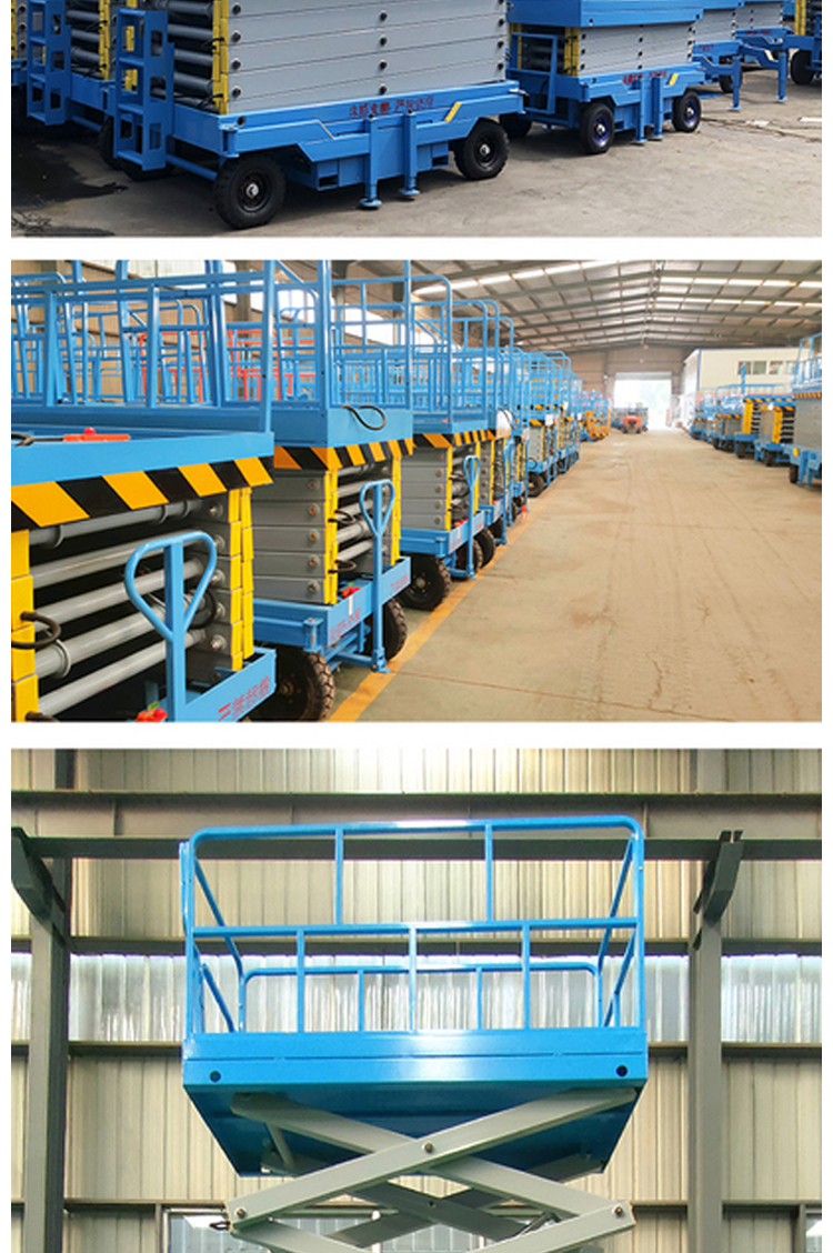 6-meter scissor lift high-altitude operation platform hydraulic lifting equipment available in stock for customization