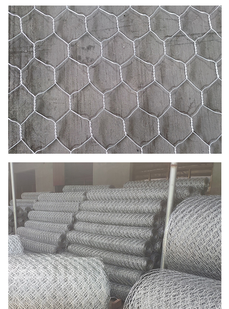 Hexagonal twisted flower mesh water conservancy slope protection, gabion mesh reinforcement, Renault pad, anti-corrosion and rust prevention