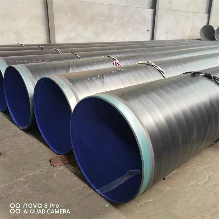 Three oil and two cloth buried anti-corrosion steel pipes for sewage discharge DN400 anti-corrosion spiral steel pipes