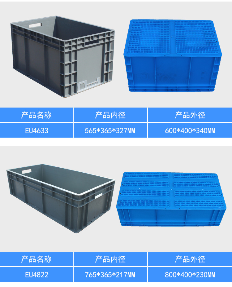 Lishen Extended Logistics Plastic Turnover Box Extra Large EU Box Rectangular Fish and Turtle Raising Box Aquaculture Rubber Box