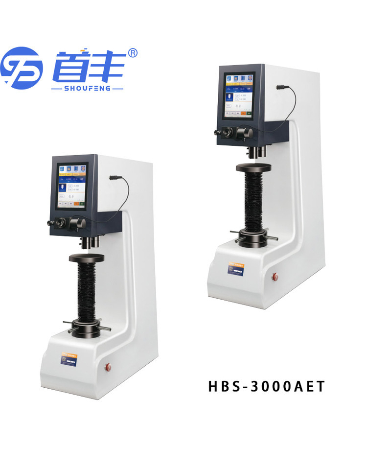 HBS-3000AET touch screen digital Brinell hardness tester with simple operation and automatic turret