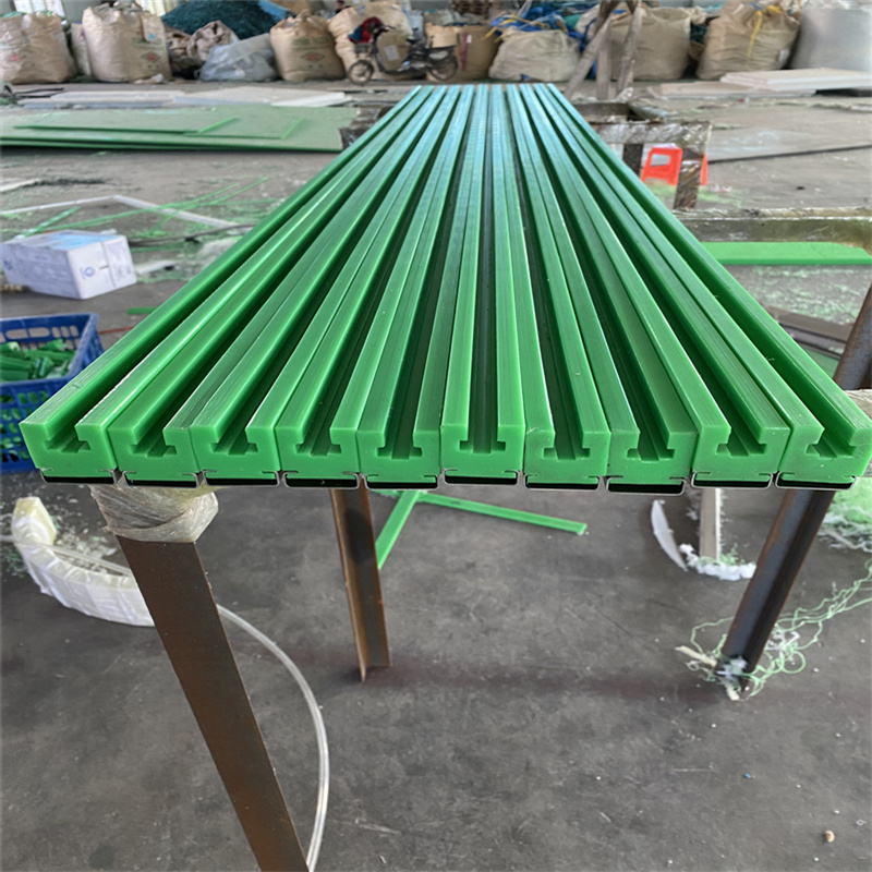 Transmission chain guide rail UPE chute macromolecule Roller chain conveyor line support strip nylon green wear-resistant guide