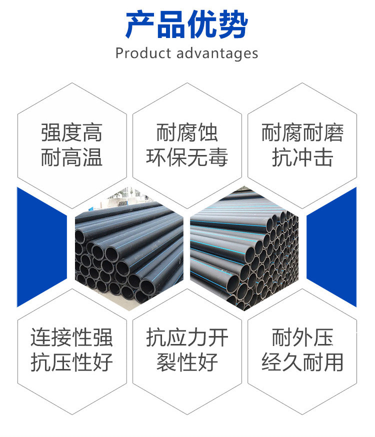 Daxin PE Trenchless Municipal Sewage and Drainage Pipe Structure Stability Support Customization