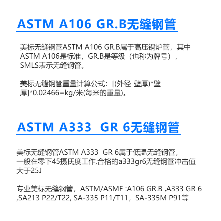 SA106B/A106GR. B ASME High Temperature and High Pressure Pipe 114.3 * 8.56 American Standard Seamless Pipe