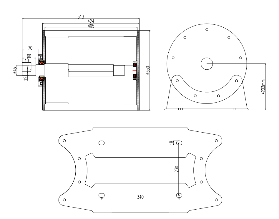 20kw 750rpm high-speed low torque three-phase AC synchronous direct drive silent wind turbine permanent magnet generator