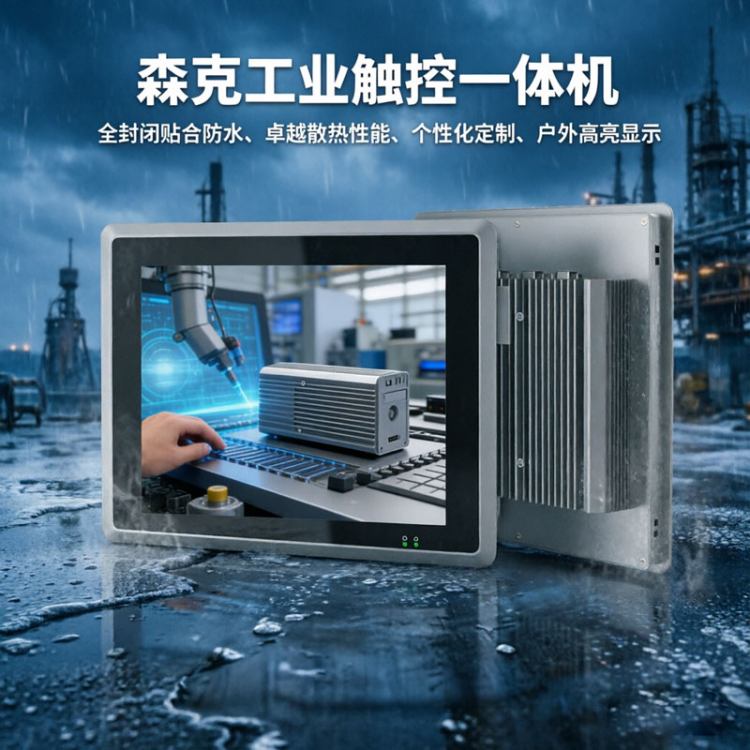 森克 工业自动化工控触控一体机智能控制MES车间数据监控工控机