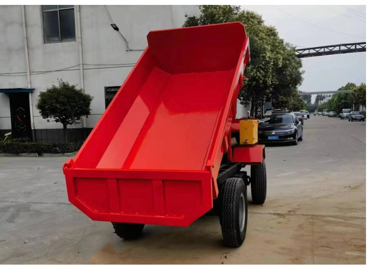 Mine electric Sibuxiang underground transport four-wheel truck dump battery project Dump truck Hongji