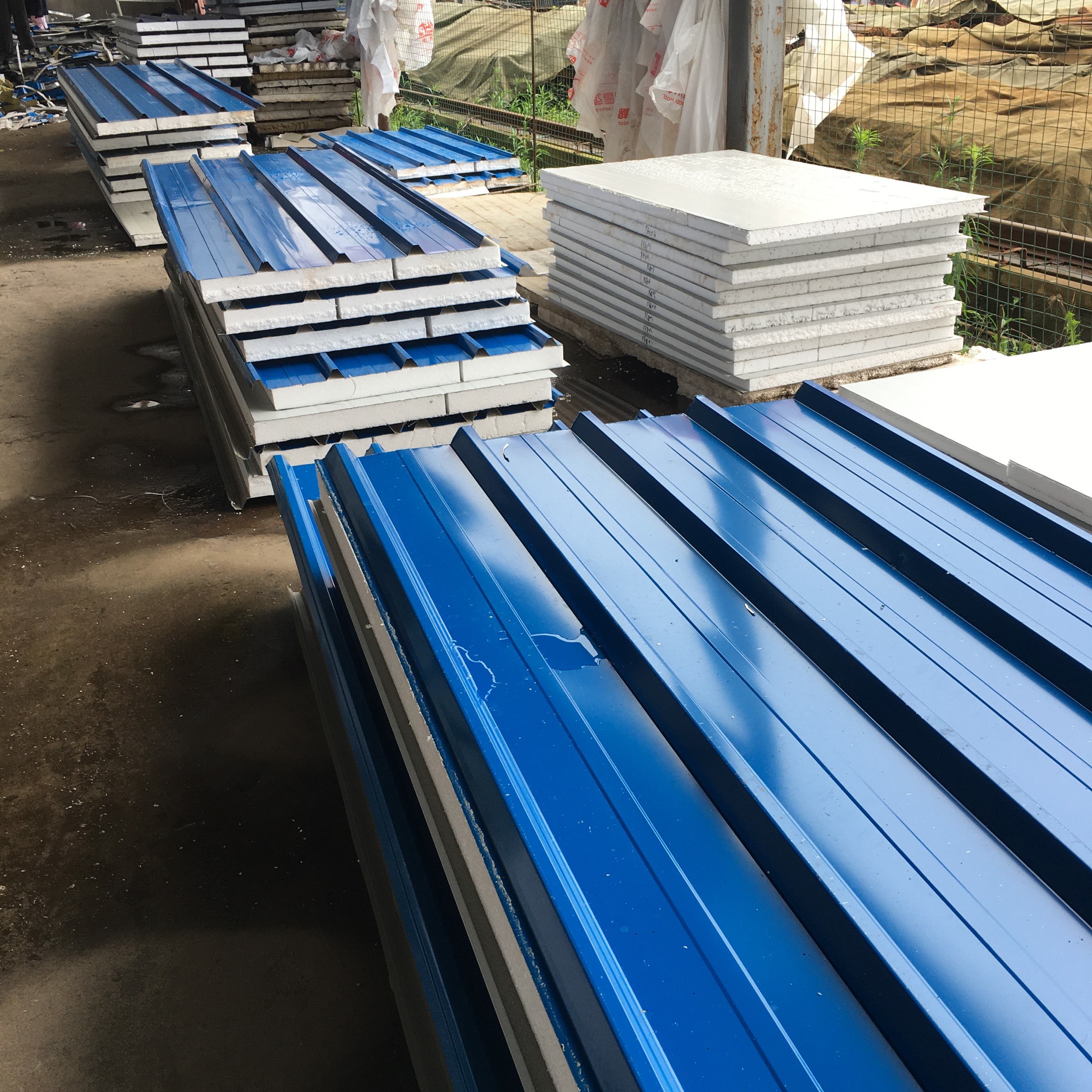 Cold storage board manufacturer, source manufacturer, customized frozen storage board, rock wool board, double-sided color steel