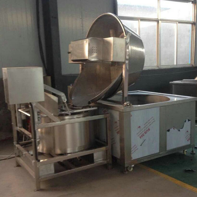 Fully automatic fryer, peanut frying equipment processing, customized manufacturer, direct supply to Baisheng