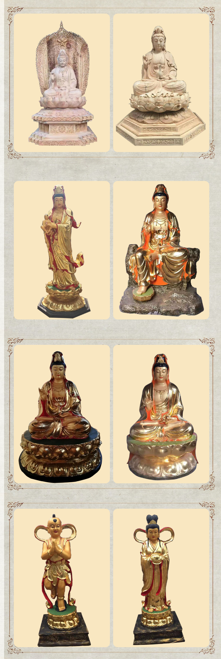 Customized Temple Buddha Statue, Bronze Sculpture Guanyin Statue, Customized Guanyin Station Statue, Thousand Handed Guanyin Bodhisattva Statue