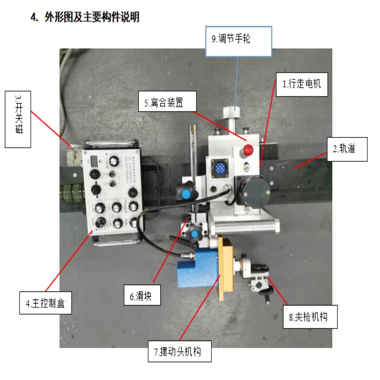 Yuehongbo KA-H10 Soft Rail Type Circumferential Seam Welding Trolley Large Tank Welding Pipeline Circumferential Seam Second Protection Welding