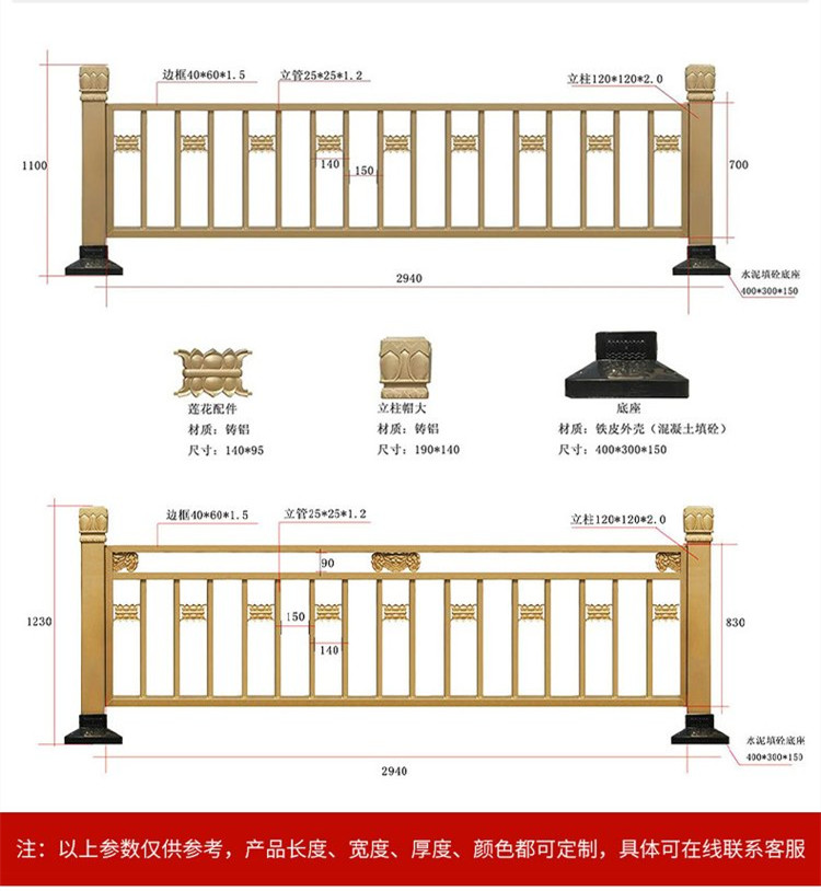 Customized 1.0-meter highway guardrail net with green isolation fence in the middle for transportation of municipal road railings