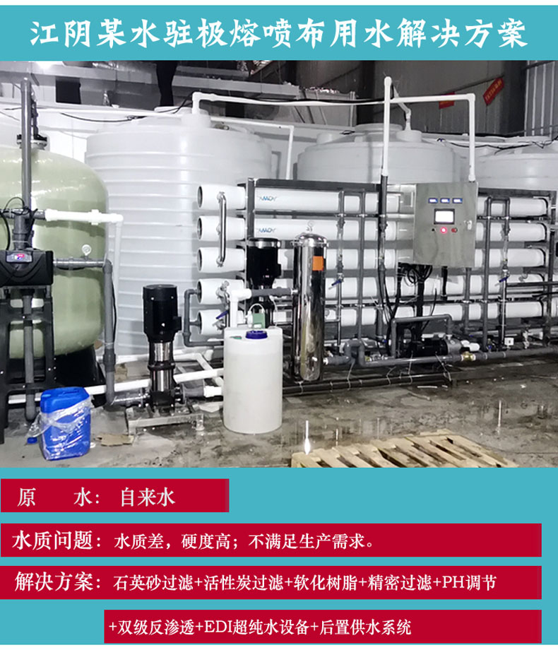 Reverse osmosis equipment, pure water equipment, commercial water purification equipment, RO desalination system, integrated purified water machine, customized for 100 tons