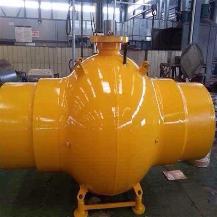 Fixed ball full bore welded ball valve Q367F-25C DN1200 for underground use in Juxintai heating pipeline network