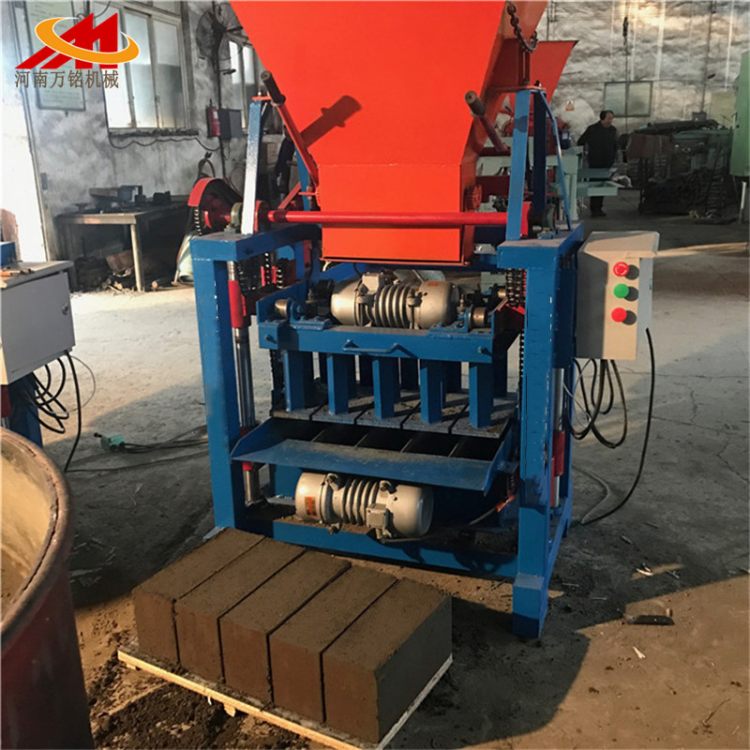 万铭4-35C多功能免烧水泥砌块成型机 粉煤灰水泥标砖机建材设备