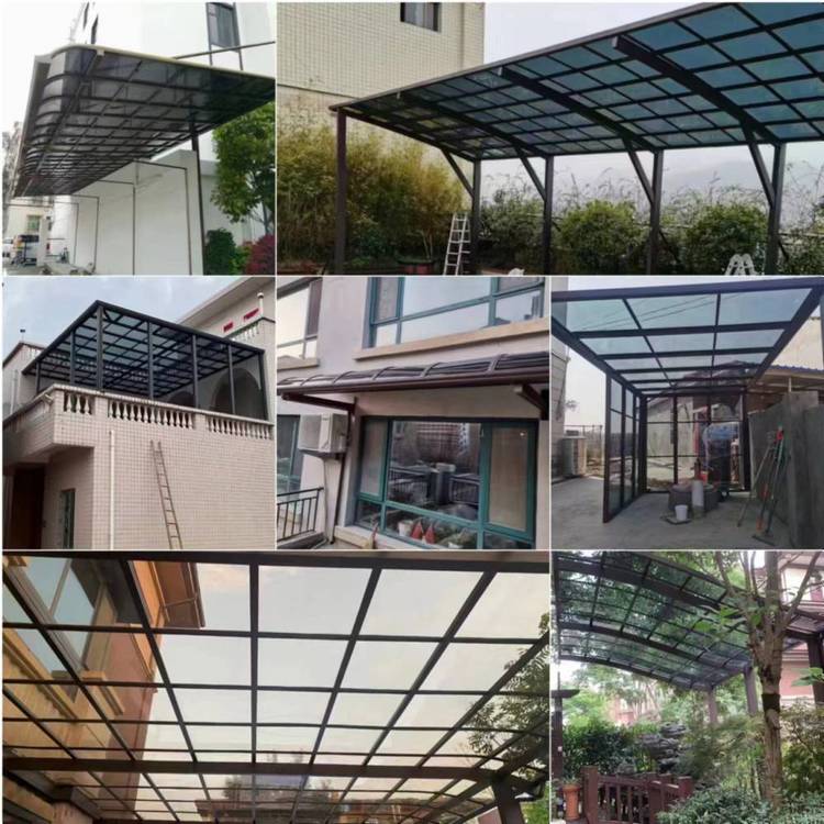 Yunteng-47 aluminum alloy terrace shed, leisure canopy, rain proof sunshade, outdoor canopy