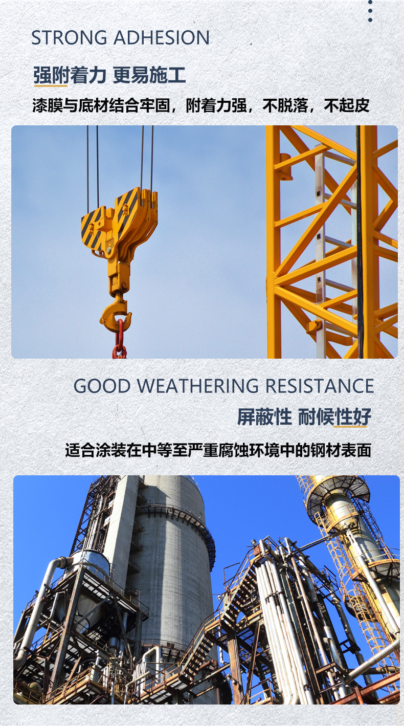 Alkyd fast drying anti-corrosion primer, metal products, bridge machinery, rust prevention and rust prevention coating support customization