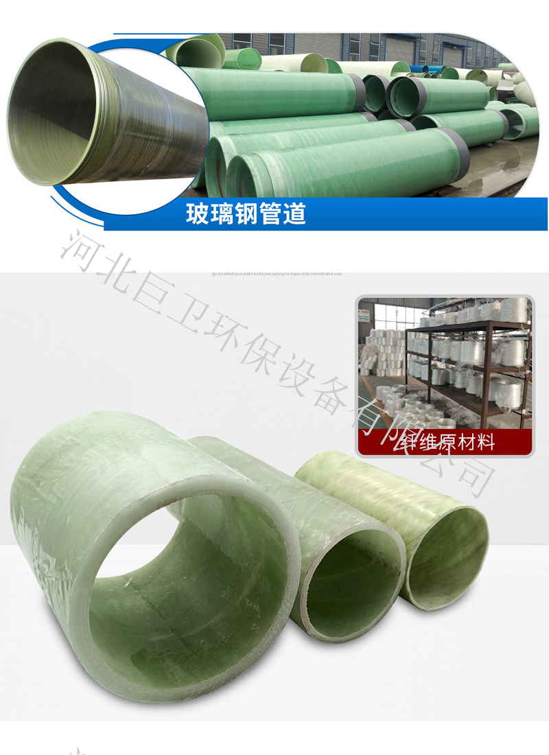 Chemical plant fiberglass ventilation pipes, sewage tank ventilation pipes, corrosive gas diversion pipes with complete specifications